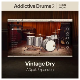 XLN Audio Addictive Drums 2 Vintage Dry ADpak Production audio logiciel