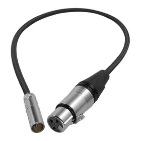 Kondor Mini XLR to XLR Audio Cable 0.4m KON-MXLR_16_BK