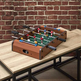 Gameloot Table de Baby-foot Avec Panneaux de Score Et Balles Bois Métal Plastiqu