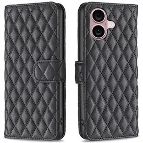 Rombemønster Flip Case för iPhone 16