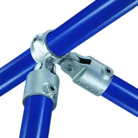 Kee Safety Dobbelt hængsel (90°) - fitting C52, 42.4 mm, Clamp galvaniseret rørf
