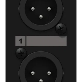 Caymon CASY126 1 plats, platta 2 x XLR han > 3-pin