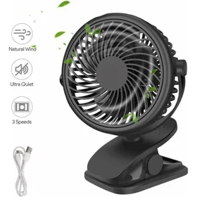 Office ANSTA USB Fan, Portable Mini Desk Fan, 3 Speeds 360° Rotation USB Fan, Lo