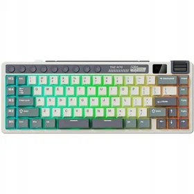 Royal Kludge RK M70 Cyan Purple Spill Tastatur Cream Switch (US)