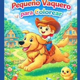Mi Adorable Pequeño Vaquero Färgläggningsbok