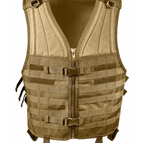 Rothco MOLLE Modular Vest (Coyote Brown, One Size) Size Coyote Brown