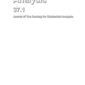 Existential Analysis 37.1