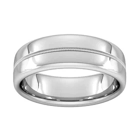 Goldsmiths Traditional Court Wedding Ring GSEM 7MM CUT 1