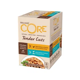 Wellness CORE Tender Cuts Adult Wet Cat Food 6x0,085kg