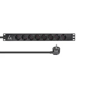 Lanview LVR-2MSCH-LIC-SCH8 8-Way Strømbryter Stikkontakt
