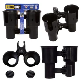 RoboCup Dobbelt Koppholder Sort