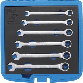 BGS Technic 6502 Ratchet Combination Wrench Set 8-13mm 6pcs