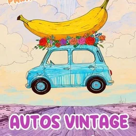 Autos Vintage Färgläggningsbok För Barn