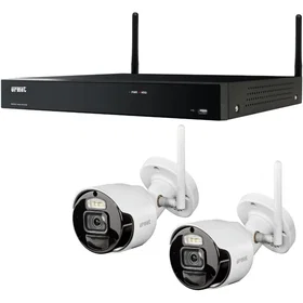 Urmet 1098/820 0985073961 WiFi Kit NVR 8CH 2 stk. WiFi 2M kamera med siren