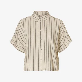 Selected Viva Striped Cropped Sunshirt (Dam)