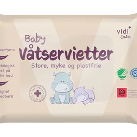 Vidi Care Plastfrie Baby Våtservietter 60stk