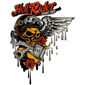 Kruskis Hell Rider Eco Short Sleeve T-shirt (Unisexe)