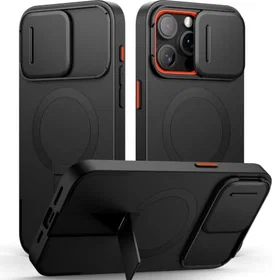 SURITCH Étui de protection pour iPhone 15 Pro Max avec protection de caméra magn