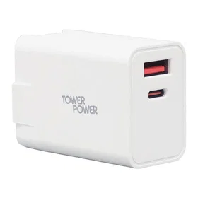 Tower TP6111 Hot-Swappable Travel Wall Charger UK / US / EU / AU 20W