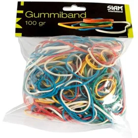 Office Depot 100g Blandade Färger Gummiband