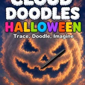Cloud Doodles Halloween Edition Activity Book