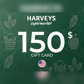 Harvey's Supermarkets Presentkort 150 USD