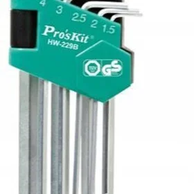 Pro'sKit HW-229B Sexkantsnyckel 1,5-10mm 9pcs