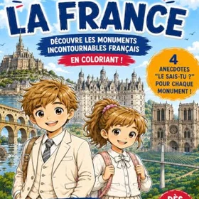 Les Petits Voyageurs Découvrent La France Färgläggningsbok