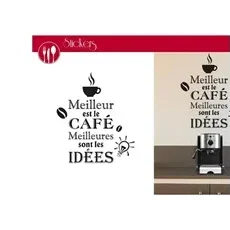 STC Stickers Meilleures Café 20x70cm