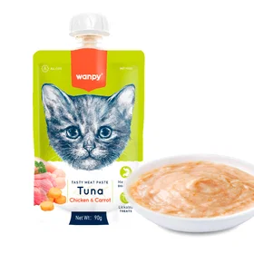 Wanpy Tasty Meat Paste Tuna Chicken & Carrot 90g