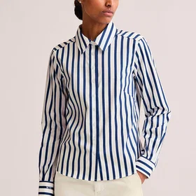 Newhouse Striped Satin Skjorte (Dame)