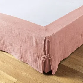 Housse Jupe de lit en coton 160x200cm
