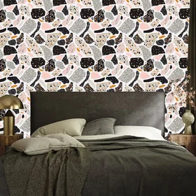 Terrazzo Geometrisk Abstrakt Tapet För Vardagsrum Och Sovrum 50x1000cm