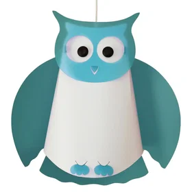 R&M Chouette Figurine Bleue 38cm