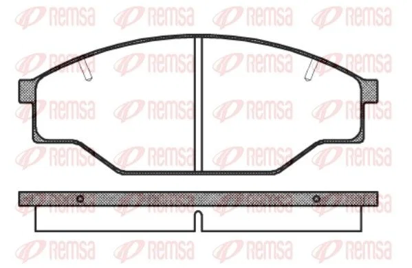 Remsa Brake Pad Set PCA019710