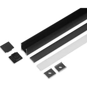 Light Solutions Model L 20mm LED strip, aluminium, svart