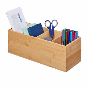 RXS Storage Caddy Bamboo 4-Compartment