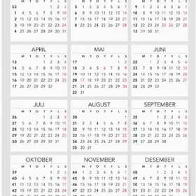 Grieg Veggkalender 2027 A3