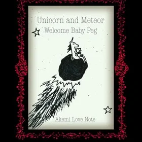 Akemi Unicorn och Meteor Välkommen Baby Peg