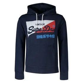 Superdry Vintage Logo Organic Primary Hoodie (Herr)