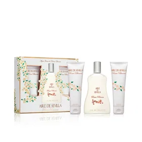 Aire Sevilla Roses Blanches Coffret cadeau pour femme (Eau de Toilette, Lotion c