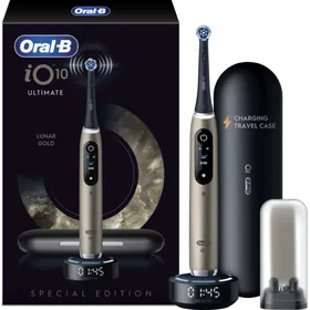 Oral-B iO Series 10 Lunar Gold Special Edition (Brush Head, Travel Case with Charger)