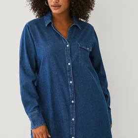 Ellos Long Denim Skjorte (Dame)