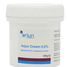 Arjun Products Arjun Cream Menthol Aqueous Cream 0.5% 500g