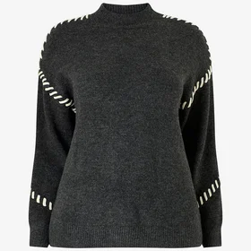 Zizzi mLea L/S Stick Pullover (Dame)