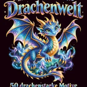 Meine Kunterbunte Drachenwelt Färgläggningsbok