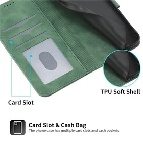 DIERFENG Skinn Lommeboketui for Google Pixel 10a