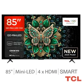 TCL C6K 85" 4K Ultra HD QD-Mini LED Smart TV (2025) - 85C6K-UK