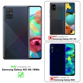 Cadorabo Flexible TPU Ring Case for Samsung Galaxy A51 4G/M40s