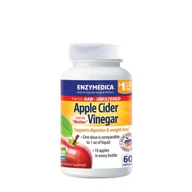 Enzymedica Äppelcidervinäger Gummier 60